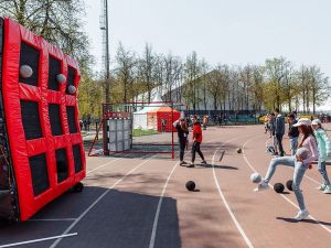 Открытие футбольной площадки на территории Олимпийского комплекса Лужники